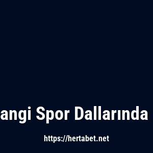 Hertabet Hangi Spor Dallarında Bahis Var?